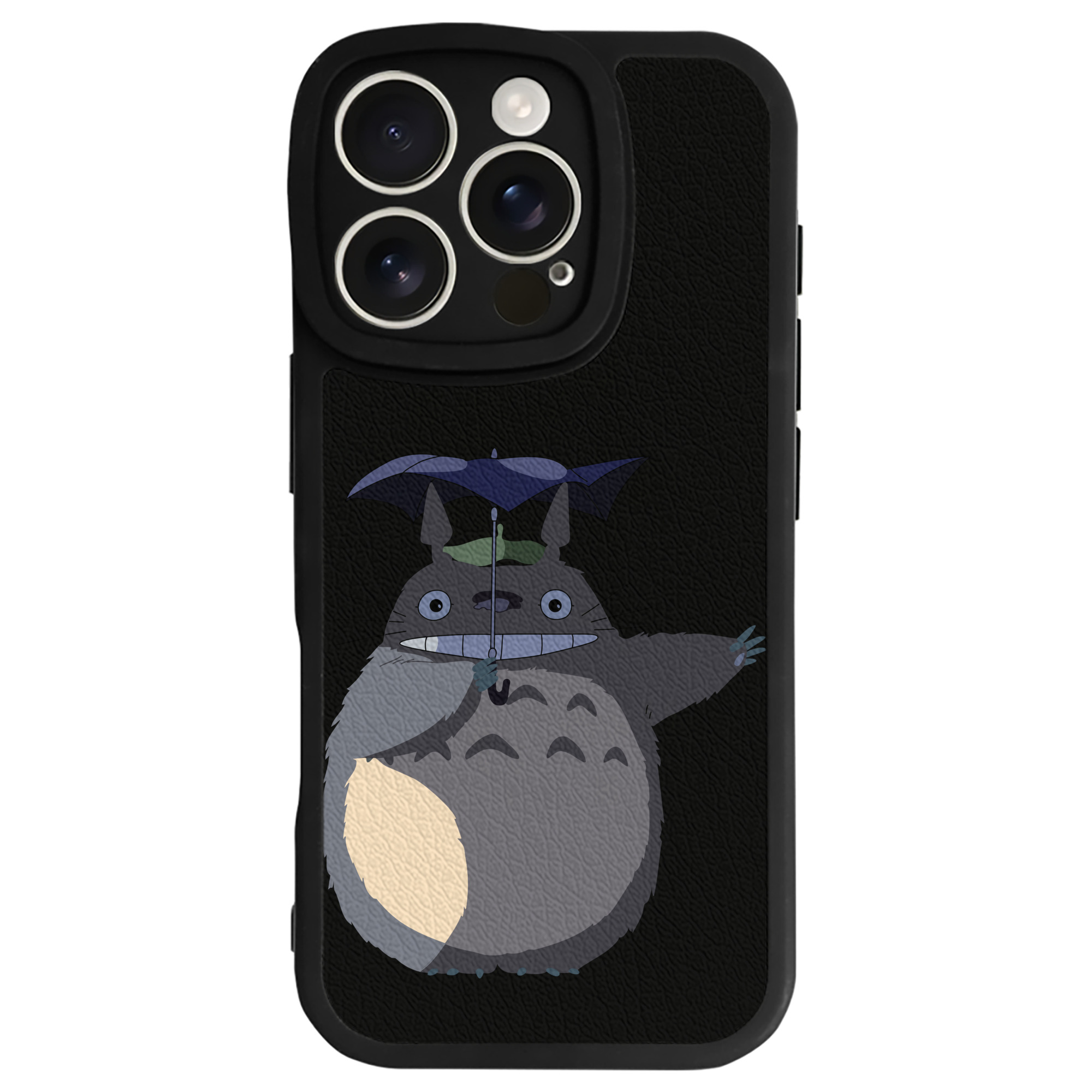 （画像用） となりのトトロ 草壁メイ 草壁サツキ My Neighbor Totoro Satsuki Kusakabe Mei Kusakabe 【iPhone 16シリーズ対応】シリコンスマホケース（レザー調） 材質：シリコン